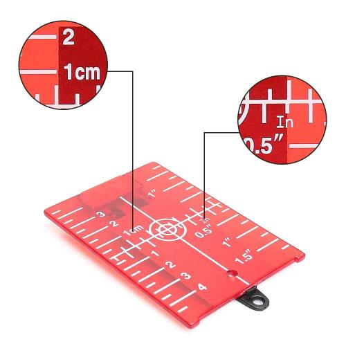 Huepar Red Laser Brightness Enhancer, Simple Light Receiver, Target Board, Bracket, Target Card with Magnet, Red