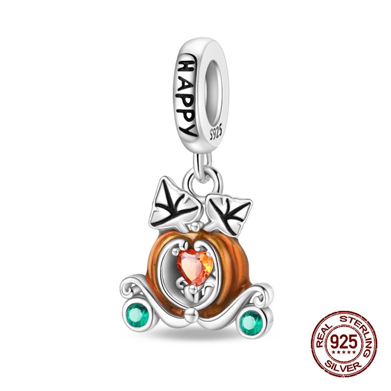 Autumn New Copper Brown Maple Leaf Pumpkin Bee Charms Bead Fit 3Mmoriginal Bracelets Diy Jewelry Warm Gift