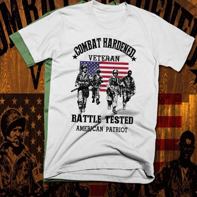 Combat veteran T-shirt retro airborne paratroopers army infantry military XL