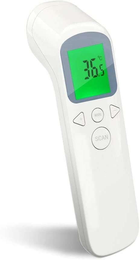 inSeconds Non-Contact Thermometer, 1-Second Measurement, 50 Recordings, Infrared Thermometer, One-Touch Operation, Easy to Use, Multifunctional, High