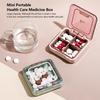 Pill Box Portable Tablet Container Moisture-proof Pills Dispenser Daily Travel Indoor Outdoor Organizer for Pocket