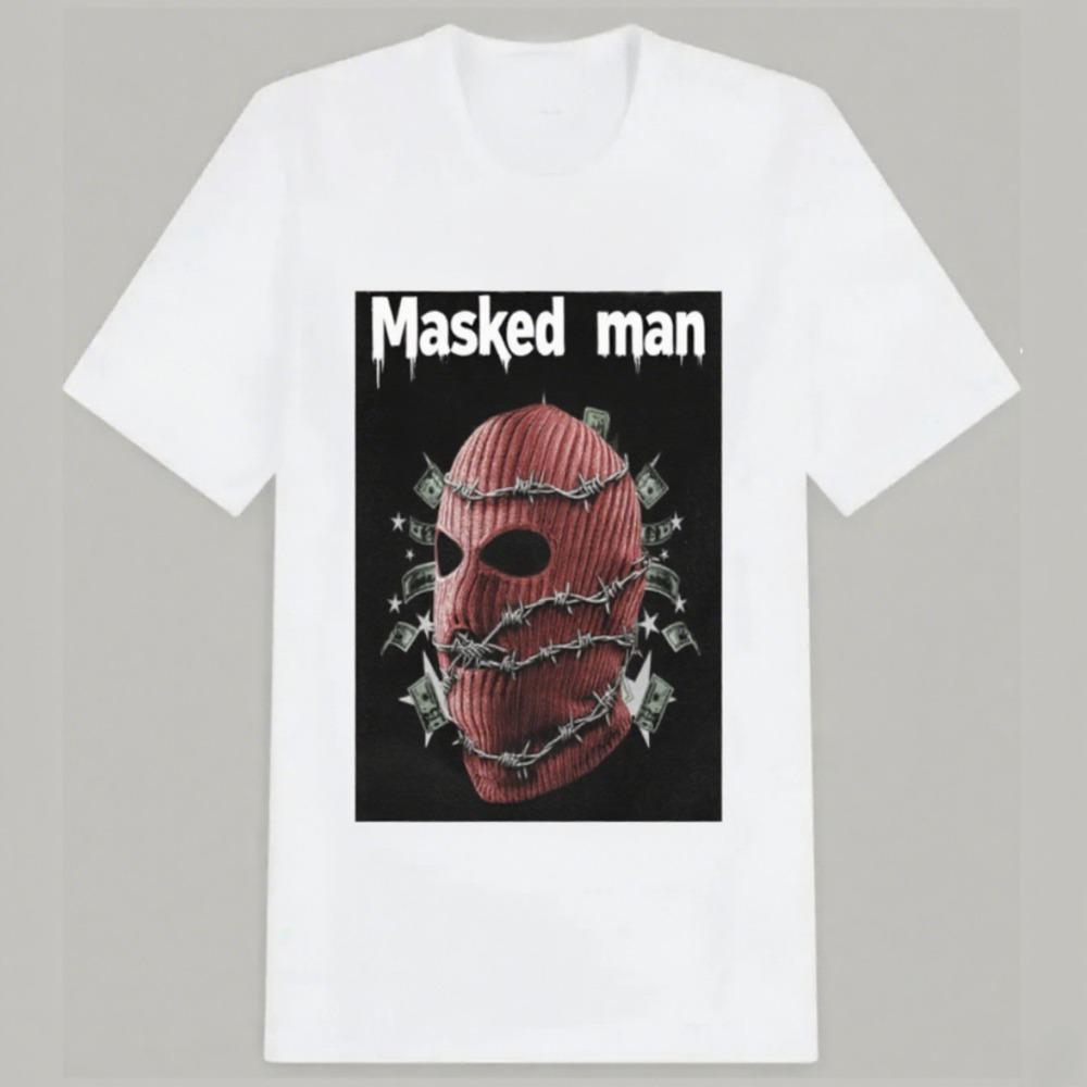 Trendový potisk Pár Přílivová značka Prodyšné Tričko s krátkým rukávem Vznikající umění Denní styl Bavlna Dámské Nové Street Style Top