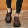 Fashion Men Casual Shoes Outdoor Brand Genuine Leather Mens Loafers Moccasins Breathable Slip On Black Walking Shoes Men New Men's Shoes