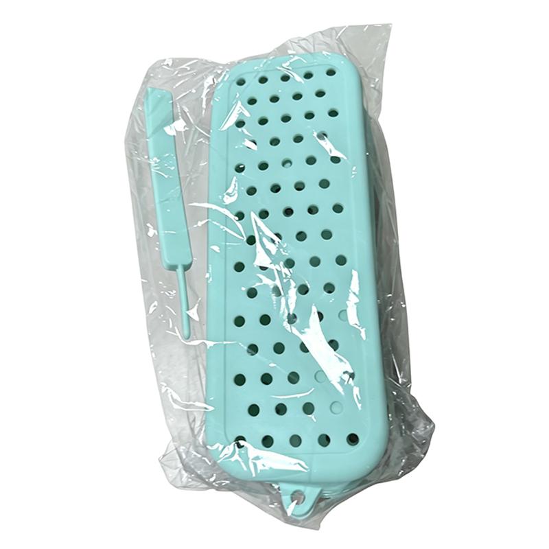 Portable Silicone Swim Goggle Case Perforated Breathable Eyeglasses Storage Bag Durable Swimming Goggles Protection Travel Use