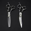 6.0-Inch Curved Blade Hairdressing and Thinning Scissors