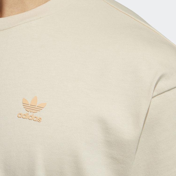 Adidas Originals Bee Series Letter Logo Printed Round Neck Short Sleeve T-Shirt Men Tops Khaki HB6862