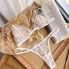 Lace Embroidery Front Buckle Triangle Bra: Wireless, Comfortable, and Sexy
