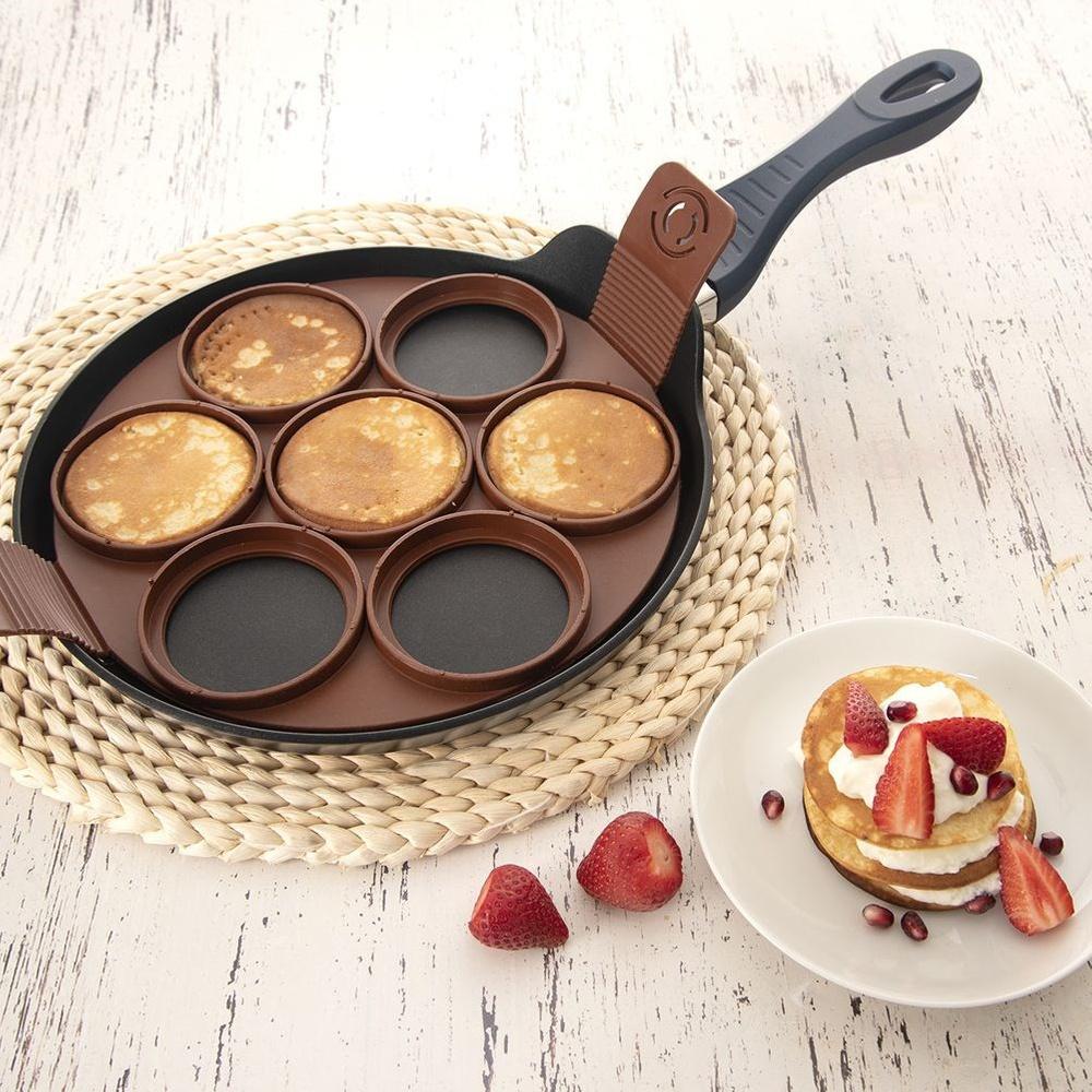 Silicone 7-Cup Egg and Pancake Mold SILLINIE 24cm