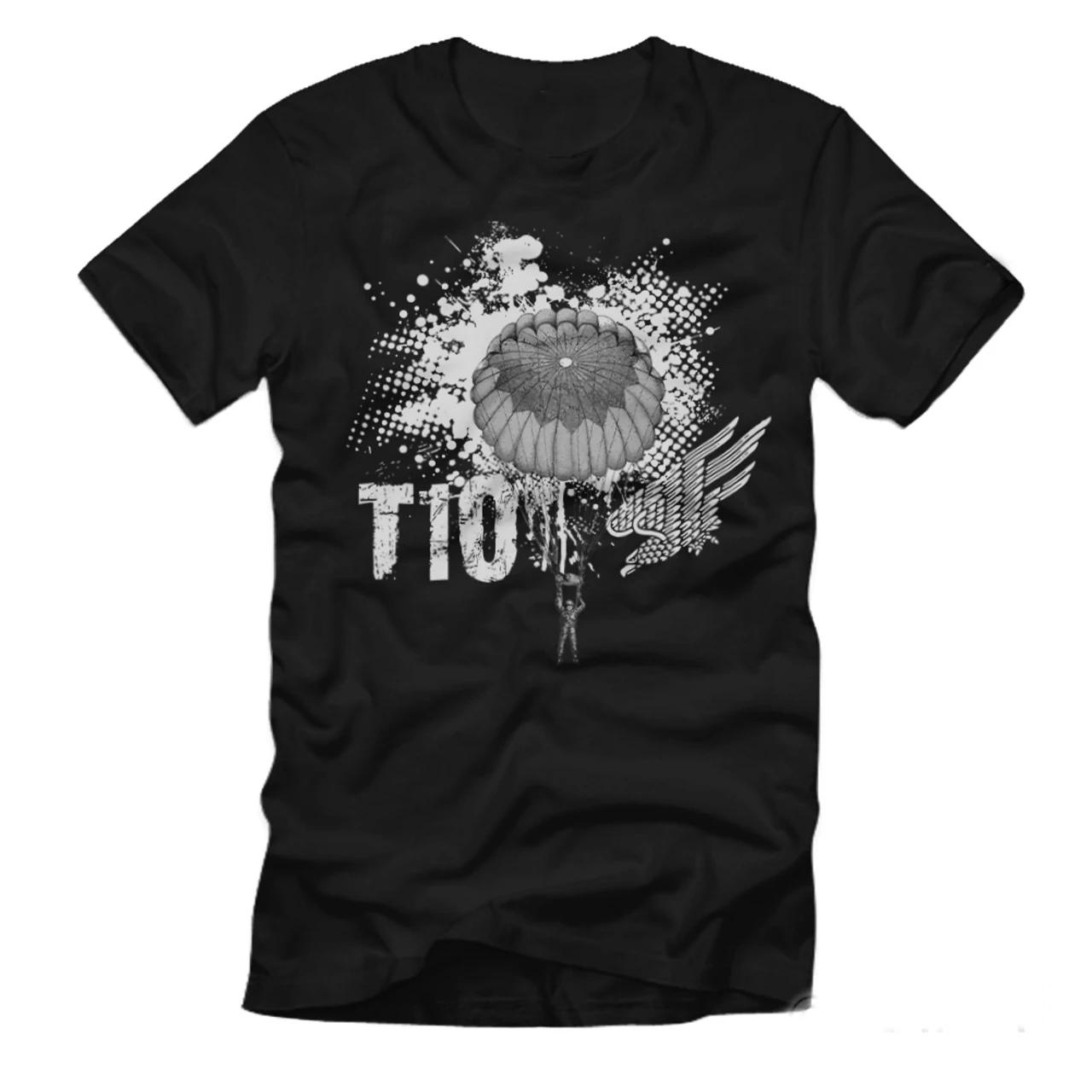 

T10 Fallschirm Bundeswehr Rundkappe Fallschirmjäger Springer TShirt Summer Cotton Short Sleeve ONeck Mens T Shirt New S3XL S