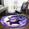 1pc Gengar2 Print Round Carpet Chair Round Carpet Suitable for Bedroom Living Room Home Decorative Carpet