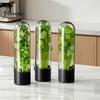 Refrigerator Side Door Storage Herb Saver for Refrigerator, Pods Cilantro Containers Vegetable Freshness Container Fresh Keeper Parsley Asparagus