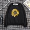 Women's Fashion Casual  Print Round Neck Sweater Loose Sports Tops Pullover