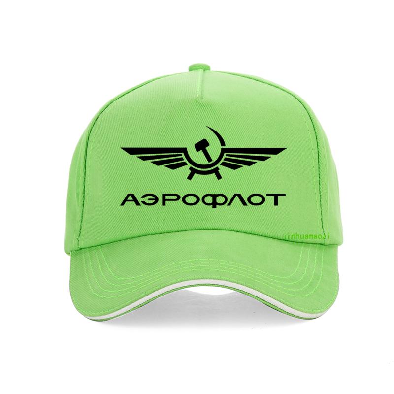 Aeroflot Russische Luftfahrt Pilot Luft- und Raumfahrt Flieger Baseballkappe Sommer Baumwolle Freizeit Mode Hip-Hop Hut Unisex Snapback Hüte
