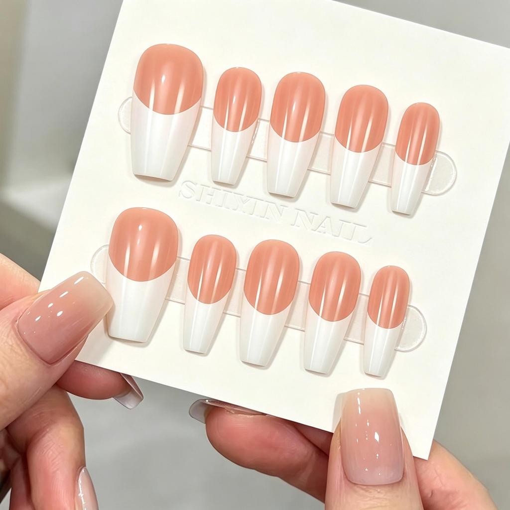 High-Grade White French Manicure Tips - Removable Handmade Wearable Nail Stickers