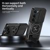 KEYSION Magnetic Phone Case for VIVO Y21d Y31 5G Y19S Pro Slide Camera Protection Upright Kickstand Ring Shockproof Back Cover