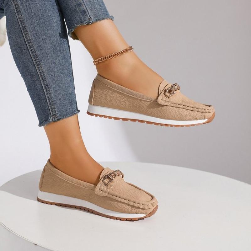 New Large-sized Women's Shoes with A Round Toe, Shallow Opening, Low Heel and Flat Bottom for Comfortable and Casual Wear