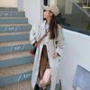 Women Fall New Stand-up Collar Design, Loose, Slim, Casual Temperament, Mid-length Windbreaker Jacket for Women