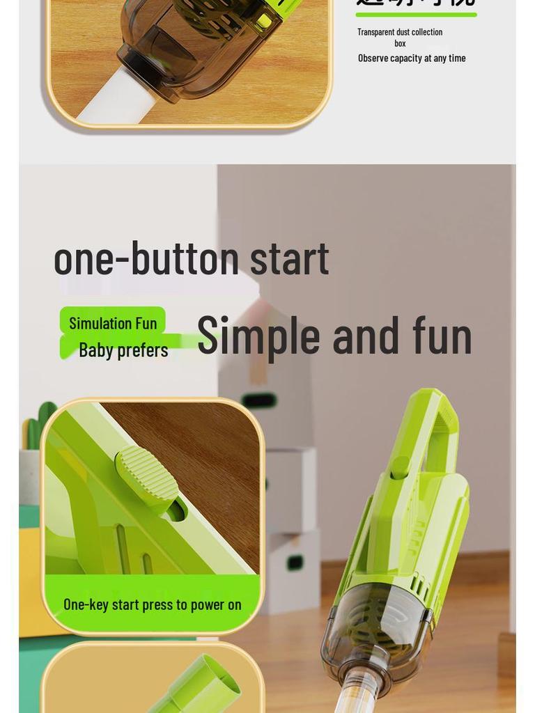 Children's Cleaning Trolley Play Set for Ages 3-6