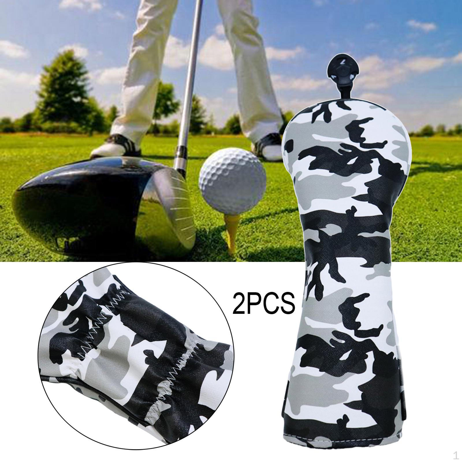 

2x Golf #1 Driver #3 #5 UT Headcover & No. Tag