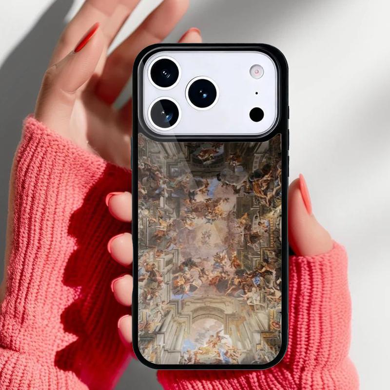 Renaissance Art Paint Phone Case for iPhone 17 Air 16e 15 14 13 Pro Max Back Cover for 12 11 Pro Coque
