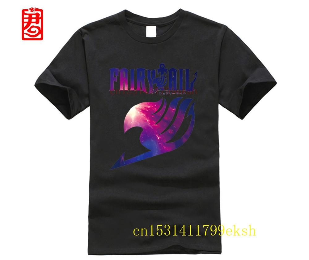 2024 New Fashion Fairy Tail T Shirt Men Shirts Japanese Famous Anime Tops Tees Funny Tshirt Short Sleeve 100cotton Men Clothes