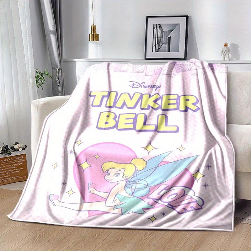 1pc, Disney Tinker Bell Home Decor Flannel Blanket, Gift for Bedroom, Living Room, Travel, Camping