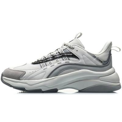 Li Ning Klasik Günlük Nefes Alabilen Düşük Bilekli Koşu Ayakkabıları Erkek Spor Ayakkabıları Bulut Beyazı AGCQ115-2
