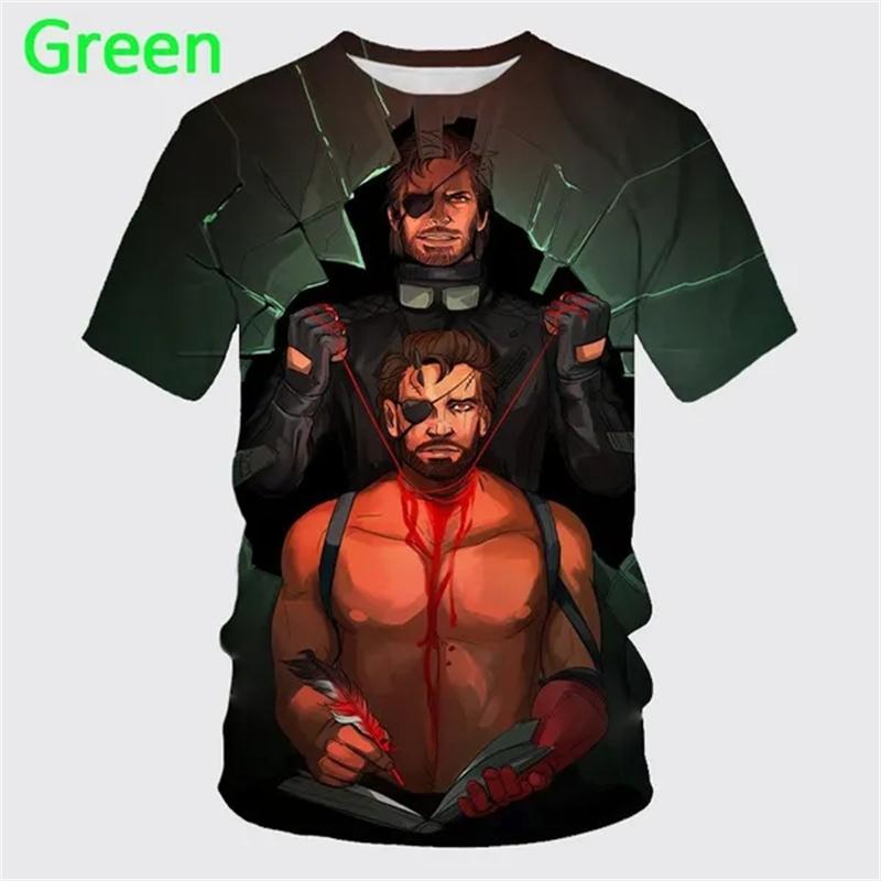 

Summer New Hot-selling Video Game Metal Gear Solid 3D Printing Men s Short Sleeve T-shirt Fashion Casual Unisex T Shirt Top Tees 4XL