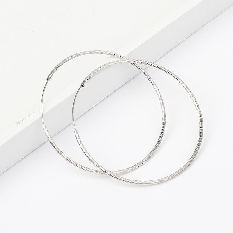 European and American Large Circle Earrings Temperament Korean Personality Hipster Earrings Versatile Ring Earrings Fashion Exaggerated Earrings