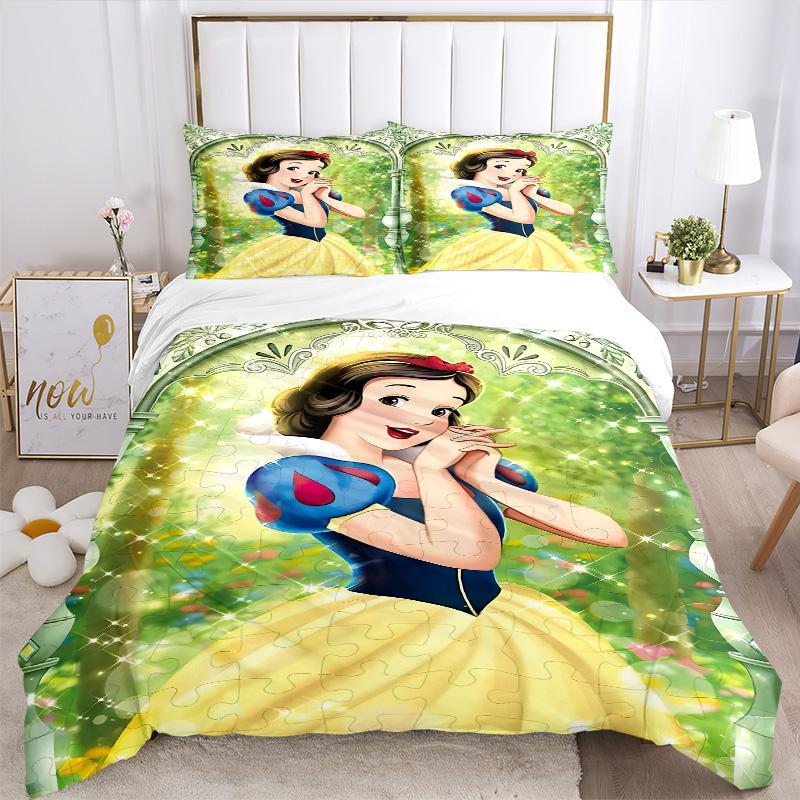 Snow White Garden Print 3Pcs Bedding Setduvet Cover With 2 Bedropillowcase Home Birthday Gift
