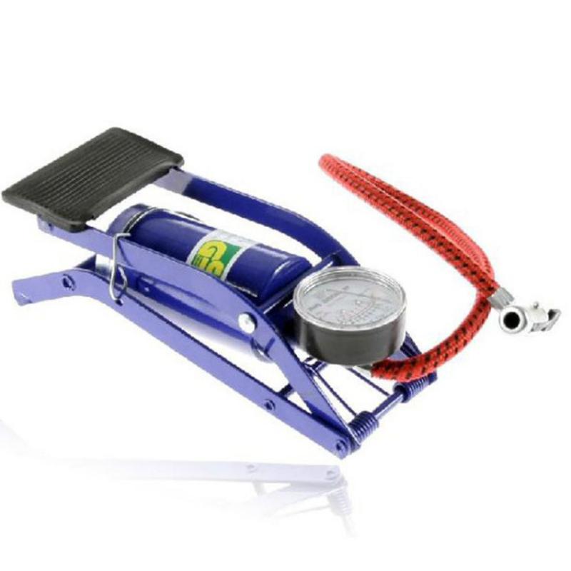 1PC Tire Air Inflator Car Air Pump Foot Step Electric Vehicle Foot Pedal Pump Bicycle Universal Outdoor Bicycle Accessories синий