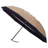 Moonbat En Folding Satin for Commuting and School [Lanvin Bleu] Women's Umbrella, Two-Tone Print, Beige, 21-084-11279-12,