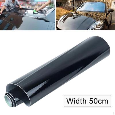 Vinylfolie Auto Außen Dekoration 5ft Abnehmbares Zubehör PVC Professionelles Glänzendes Schwarz