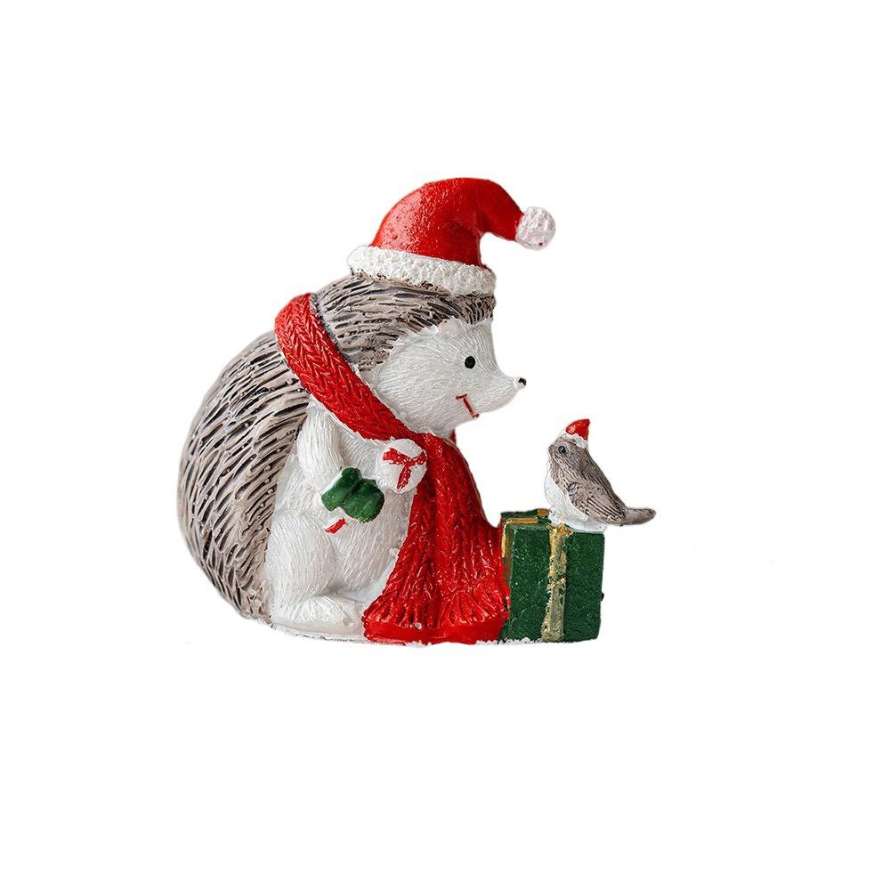 Weihnachten Harzhandwerk Weihnachtsbaumstatuen Handgefertigt Festival Minihaus Figur Niedliche Desktop-Ornament Weihnachtsdekoration