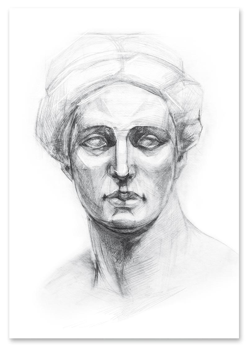 

Плакат муза статуя грецька ескіз 30x40 cm