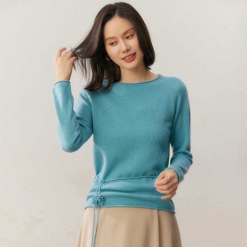 Qinghe 100% Pure Cashmere Women's Sweater - Ultra Soft Luxury Winter Pullover