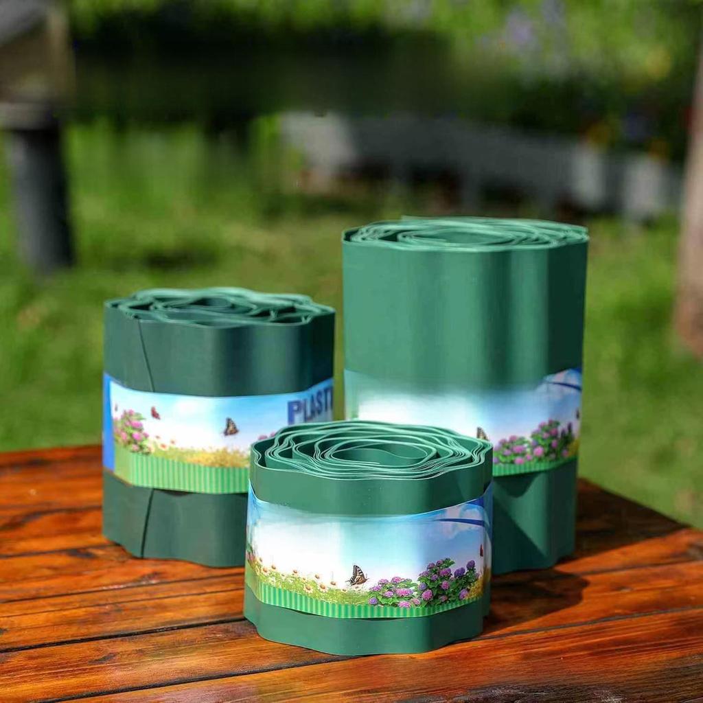 Wavy Plastic Garden Lawn Edging Roll Fence