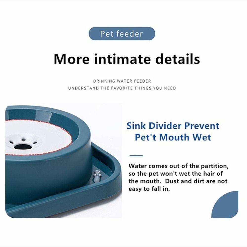Stainless Steel Automatic Pet Cat Feeder Detachable Anti-flip Pet Water Feeder Container Stable Multifunctional