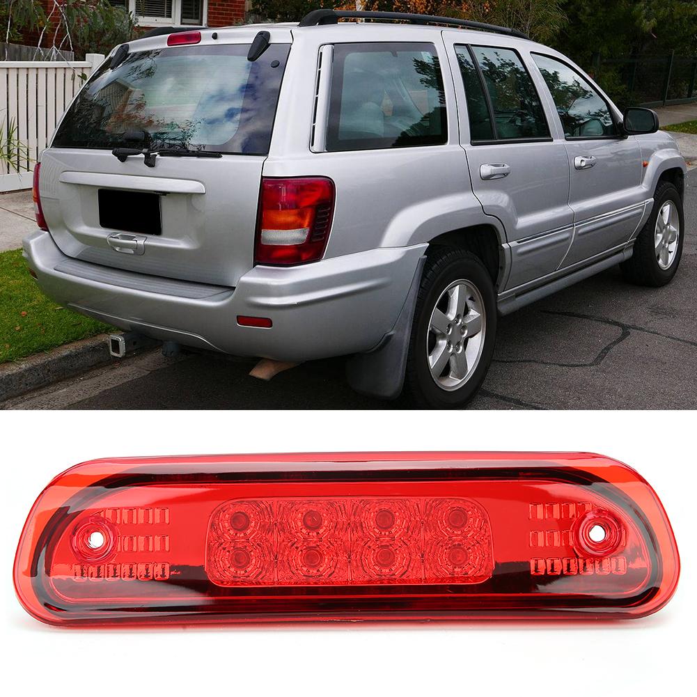 High Mount Brake Light LED Stop Lamps 55155140AB Fits for Jeep Grand Cherokee 19992004Red