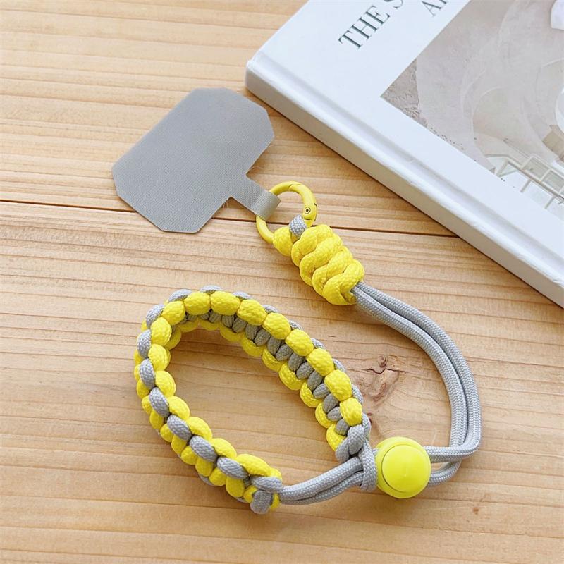 Langlebiger Sport-Handy-Anhänger Handgelenkband Anti-Verlust Unisex Verstellbar Kurz Gewebt Stabiles Lanyard Reise Diebstahlschutz Raubschutz Seil
