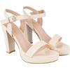 Shoetopia Women'S Slip-On Sandal (6 Uk) /Cream