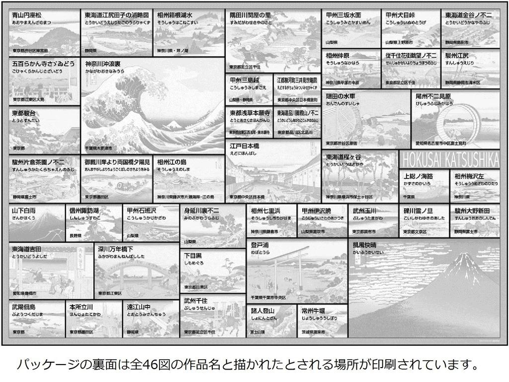 Jigsaw Puzzle by Katsushika Views of Mount Fuji Collection 1000-piece Hokusai Thirty-six (49x72cm)