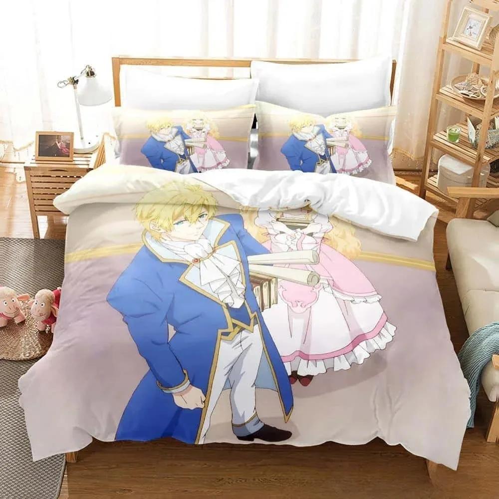 3D Anime Bibliophile Princess Ganzjahres Bettwäscheset Einzelbett Twin Full Queen King Size Bettset Erwachsener Kind Schlafzimmer Bettbezug Sets