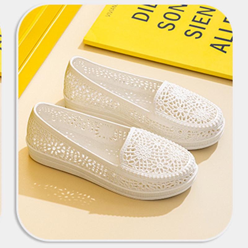 Dámské lehké protiskluzové prodyšné PVC sandály: Ideální pro letní svrchní oblečení