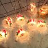 Outdoor Waterproof LED Star Christmas Fairy Lights - Copper Wire, Dark Green