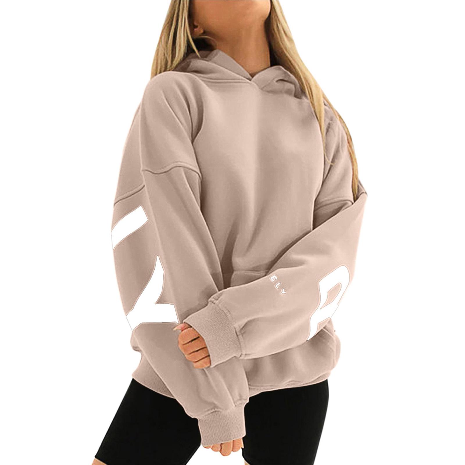 

Женские толстовки, осенняя мода, свитшоты с принтом, повседневная толстовка с длинным рукавом, свободная толстовка, осенняя толстовка L