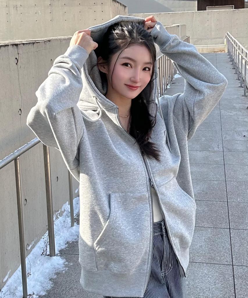 Notusual N Small Logo 2-Way Zip-Up Hoodie 2 Colors