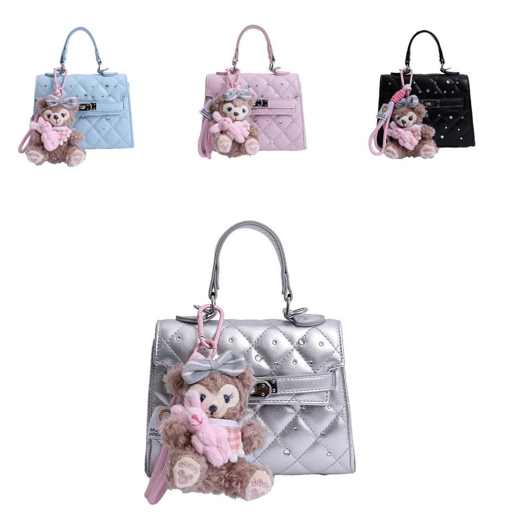 Small Pu Lattice Texture Handbag For Summer Urban Casual Women