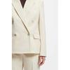 BOSS Women S Regular Fit Stretch Cotton Blazer Open White 50557428131 