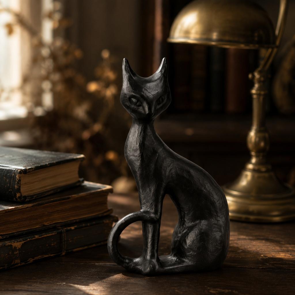 Halloween Statue Resin Figurine Decor for Home Desk Shelf